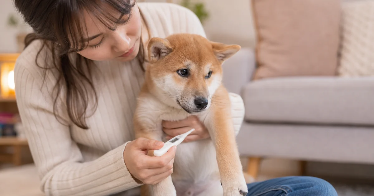 狗狗發燒怎麼辦封面圖:飼主為小型犬量體溫