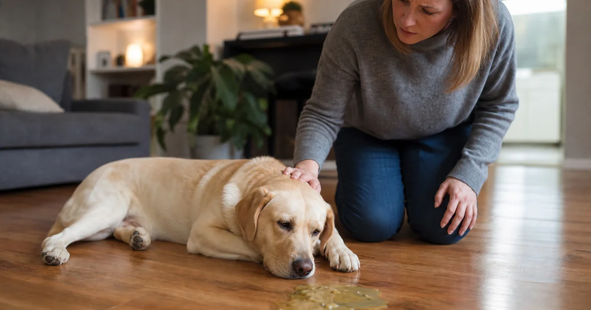 Dog vomiting home care VOMIT five step guide