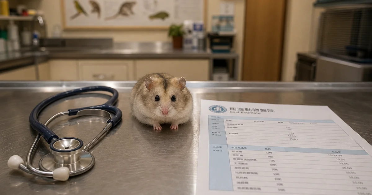 倉鼠在台灣特寵動物醫院看病,2026年看病費用指南