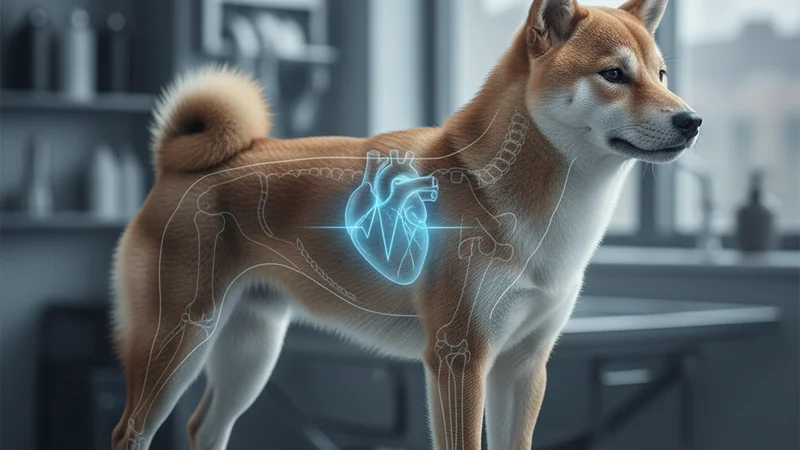 獸醫為老犬進行心臟聽診