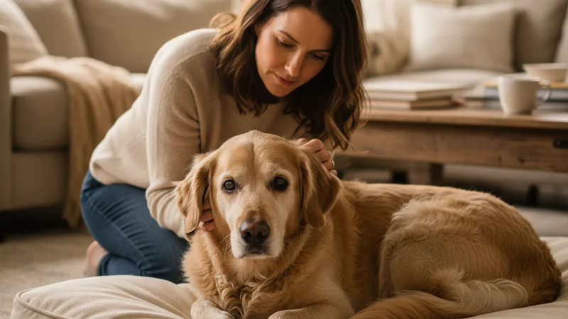 主人在家照護老犬心臟病日常