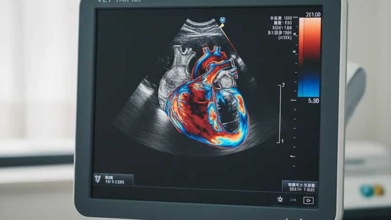 老犬心臟超音波診斷畫面